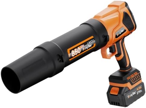 Cordless Leaf Blower, 850CFM Airflow, Handheld & Compact