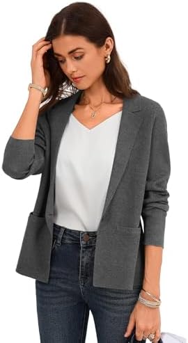 GRACE KARIN Womens Sweater Blazer Jackets Business Casual Work Cardigan