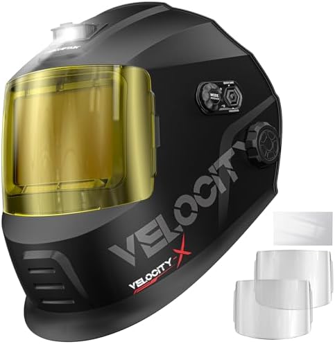 ARCCAPTAIN Intelligent Auto-Darkening Welding Helmet, 4.6" x 3.2" Screen