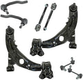 TRQ Front Steering & Suspension Kit Control Arm with Ball Joint Sway Bar
