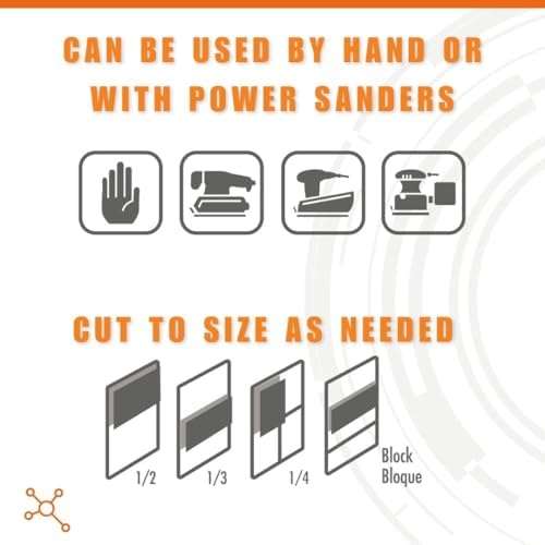 Multipurpose Sanding Sheets Assorted Grits: (25) 80, (25) 12, and (25) 220. 75PK..