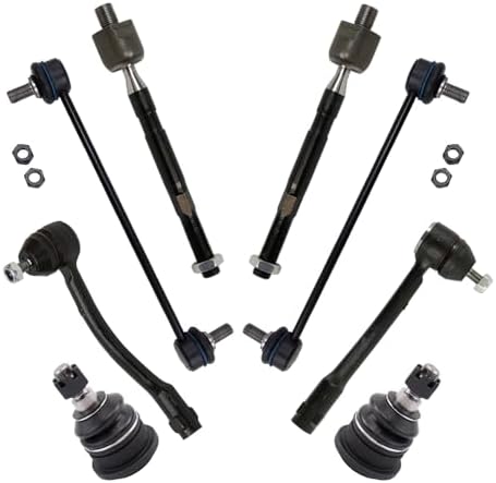 TRQ Front Steering & Suspension Kit Ball Joint Sway Bar Stabilizer Link Tie