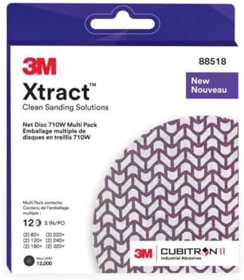 3M Xtract Cubitron II Net Disc, 710W, Multi-Grade, 5 in x NH, Die 500X
