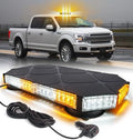 LUMENIX 56 LED Amber White Rooftop Beacon Strobe Light Bar for Trucks