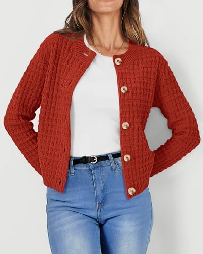 PRETTYGARDEN Women's Fall Lightweight Cardigan Sweaters