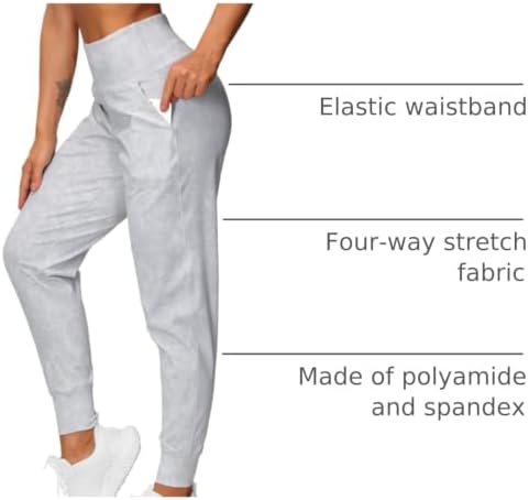 THE GYM PEOPLE Women's Workout Joggers Pants Lightweight Lounge Leggings