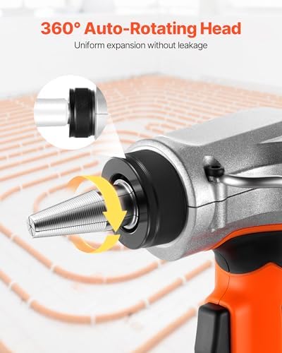 VEVOR 20V Max Cordless Tube Expander for 1/2", 3/4", 1" PEX-A Pipes