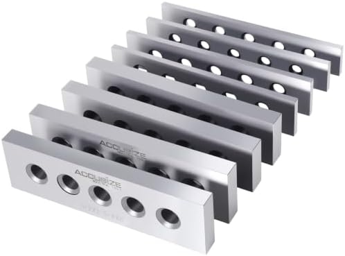 Accusize Industrial Tools 3/16" & 1/22" Thickness Precision Machinist's Parallel Sets, 4 Pairs, EG02-0409