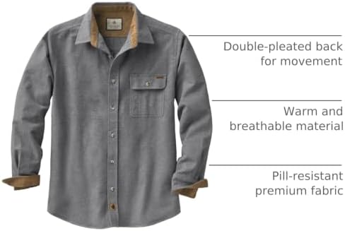 Legendary Whitetails Mens Flannel Long Sleeve Button Down 100% Cotton Shirt