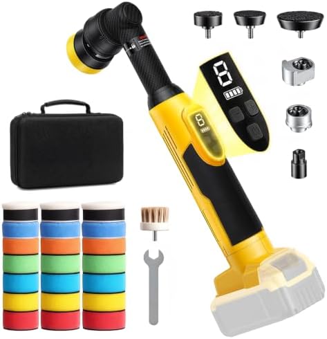 Cordless Mini Car Buffer Polisher Fit for Dewalt 20V Battery(No Battery)