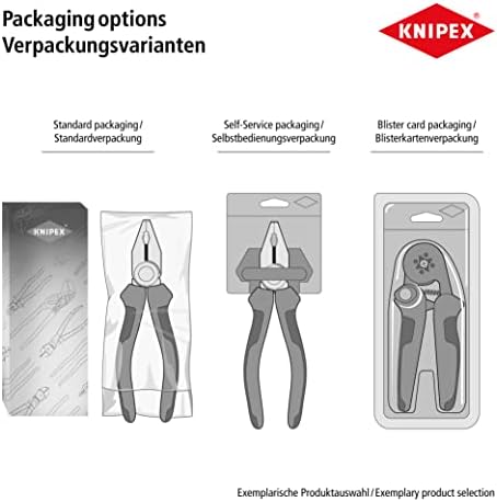 KNIPEX High Leverage Combination Pliers Self-Service Card, 02 06 180 SB