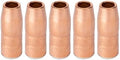 5PK N-A5800C AccuLock S Nozzle, Large, 5/8" Bore, Flush, For Miller MDX-250 MIG GUN Fit D-MA250 Diffuser and Bernard AccuLock S sconsumables