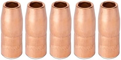 5PK N-A5800C AccuLock S Nozzle, Large, 5/8" Bore, Flush, For Miller MDX-250 MIG GUN Fit D-MA250 Diffuser and Bernard AccuLock S sconsumables