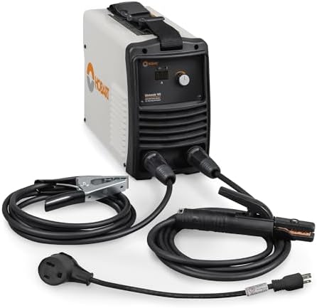 Hobart Stickmate 160 Portable Stick Welder Package 120/240V - Lightweight Welding Machine - DC Stick Welders with Digital Display - Dual Power Arc Welder Machine (500585)