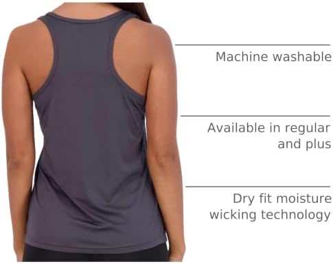 5 Pack Women's Dry Fit Tank Tops Sleeveless Athletic Workout Gym Yoga