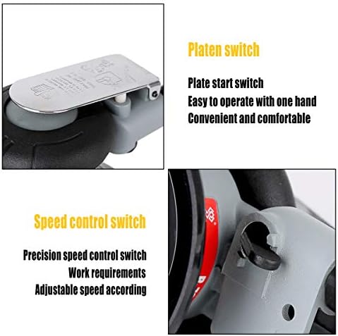 6" Professional Air Random Orbital Palm Sander, 3.0mm Eccentricity Dual Action Pneumatic Sander Pro Grinding Sanding Tools