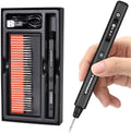 AM ARROWMAX Mini Engraving Pen: Ultimate Cordless Portable Tool for Artists & DIYers - Engrave 50+ Surfaces - Beginner Friendly - Engraving Pen for Bead, Metal, Wood, Glass and Plastic,Black