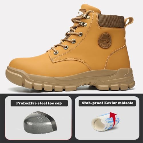 Steel Toe Boots for Women Men Waterproof Lightweight Safety Shoes