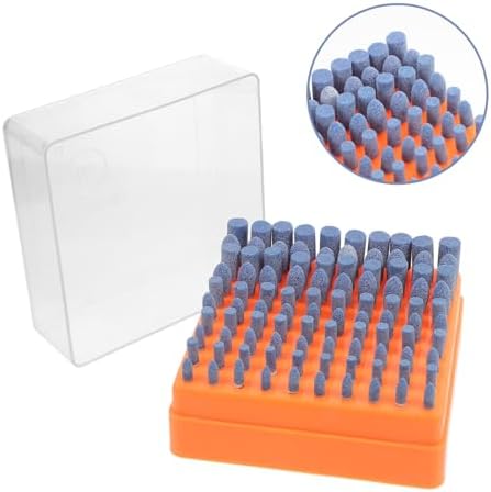 SOLUSTRE 100pcs Abrasive Mounted Grinding Bits Zirconium Polishing Tools for Precision Grinding for Rotary Tools and Craft Projects