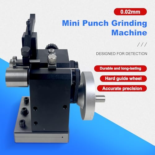 Mini Punch Grinding Machine Cylinder Mini Punch Grinder Precision Needle Grinding Machine for Milling Drilling Machine Clamping Accuracy 0.02mm(Low-accuracy model)