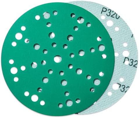 6" 320 Grit Sanding Discs, 49-Hole Hook & Loop for Festool Sanders, 100 Pcs
