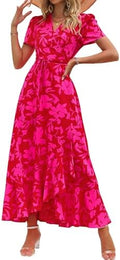PRETTYGARDEN Women's Boho Floral Summer Maxi Dresses