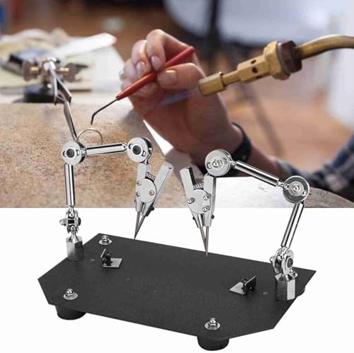 Welding Work Clip, Auxiliary Jewelry Soldering Clamp Angle Adjustable Steel Tool for Repairing Microelectronics Modeling, Small Object Observation