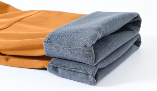 BASUDAM Men's Work Pants Softshell Winter Fleece Lined Insulated Outdoor