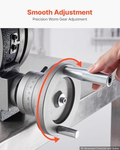 VEVOR Horizontal Vertical Rotary Table 8 in Precision Milling Rotary Table
