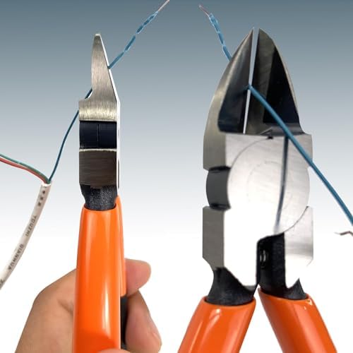 WEDO 5" Wire Cutter and Long Nose Pliers Length 165mm(6.5") Set,Stainless Steel Needle Nose Pliers, Diagonal Wire Cutting Pliers(Cr-V Steel),Corrosion Resistant,Comfort Grip Handle