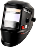3.94“x 1.97”True Color Solar Powered Auto Darkening Welding Helmet 1/1/1/2 Optical Clarity 2 Arc Sensors Wide Shade 4/9-13 for TIG MIG STICK Welding Hood Welder Mask