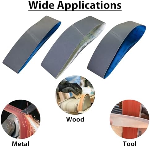 2 x 72 Silicon Carbide Knife Sharpening Sanding Belts, 6 Pack
