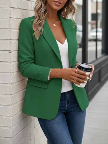 Mina Self Women's Business Casual Blazer Slim Fitted Lightweight Jacket