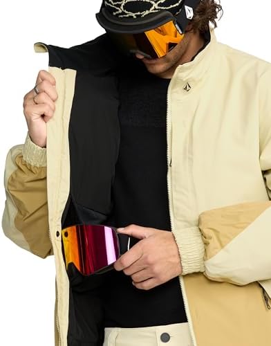 Volcom Men's Longo Signature GORE-TEX Snowboard Jacket – Waterproof Snow Jacket with Zip Tech