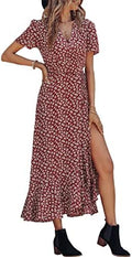 PRETTYGARDEN Women's Boho Floral Summer Maxi Dresses