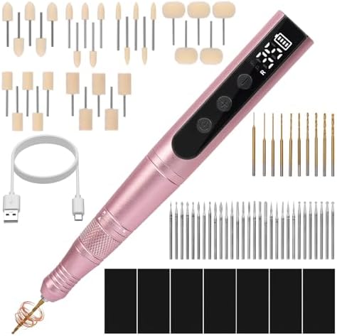 Polymer Clay Polishing Kit,Electric Clay Drill,Cordless Rotary Tool Kit,35-Speed Adjustable,Jewelry Making Kit,79pcs Clay Tool & Accessories for Polymer Clay Molds, Drilling,Sanding,Grinding