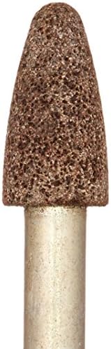 United Abrasives-SAIT 27407 B52 RB 3/8 by 3/4 by 1/4 A36Q Mounted Point Grinding Wheels, 10-Pack