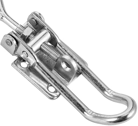 Zerodeko Sturdy Silver with Stainless Steel Toggle Latch Clamp Adjustable Hasp Movable Spindle Metal Workholding Device and Movable Bases and Jigging Applications