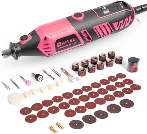 180W Corded Rotary Tool Kit, 8000-35000 RPM 61 Accessories for DIY