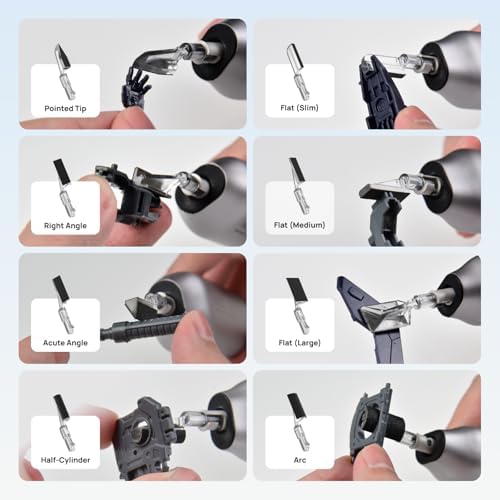 HOZO NeoSander Reciprocating Detail Sander, Mini Electric Pen Sander with 13000 SPM Linear Motion, Adjustable Stroke for Precision Sanding, Ideal for 3D Printing, Model Making, Crafts & DIY Projects
