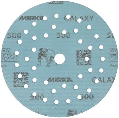 Mirka Galaxy Multifit Sandpaper 5 inch Grit 500 50 Discs Pack