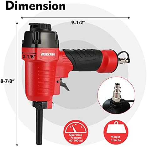 WORKPRO Pneumatic Nail Remover, Heavy Duty Nail Puller, 60-100 PSI