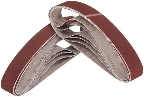 10 Pcs Sanding Belts, 1 x 42 Inch 60-600 Grit