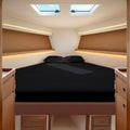 JS Sanders Collection 4PC Boat Sheet Set Universal XL V Berth, Black