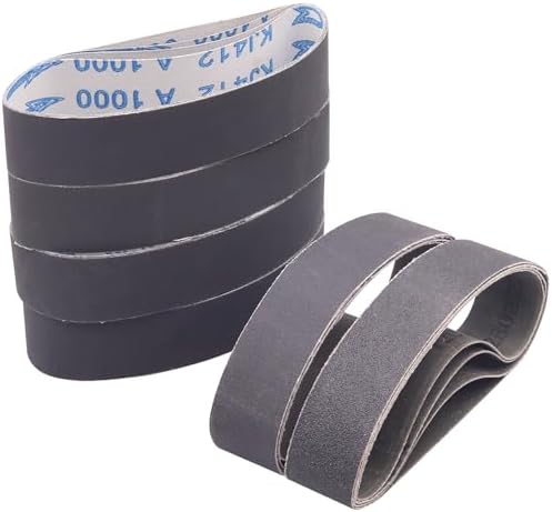 1.2 x 13 Inch Replacement Knife Sharpener Sanding Belt, 120-1000 Grit 24Pcs