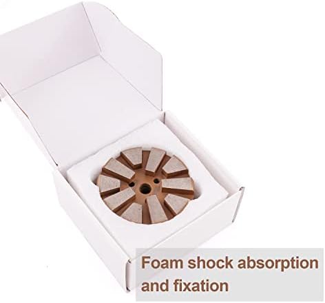 3PCS 3" 10 Segments Metal Bond Diamond Grinding Polishing Pad Concrete Marble Granite (200 Grit)