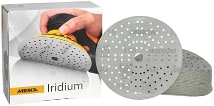 Mirka Abrasive Wheels Iridium Sandpaper 6 Inch Grit 150 50 pcs