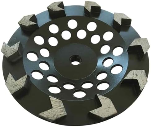 7" Diamond Grinding Wheel 10 Arrow Seg for Concrete & Coating 5/8"-11