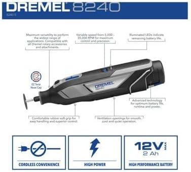 Dremel 8240 12V Cordless Rotary Tool Bundle