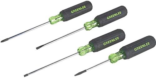 Greenlee 0153-03C Mini-Precision Screwdriver Set, 4 Piece, Silver